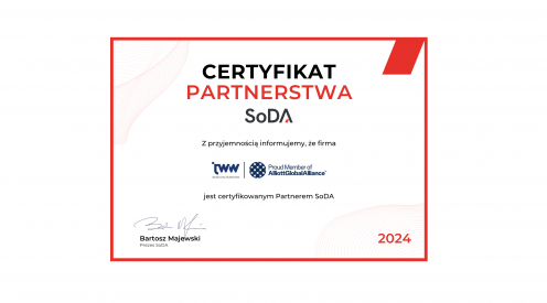 JWW is a certified SoDA 2024 partner